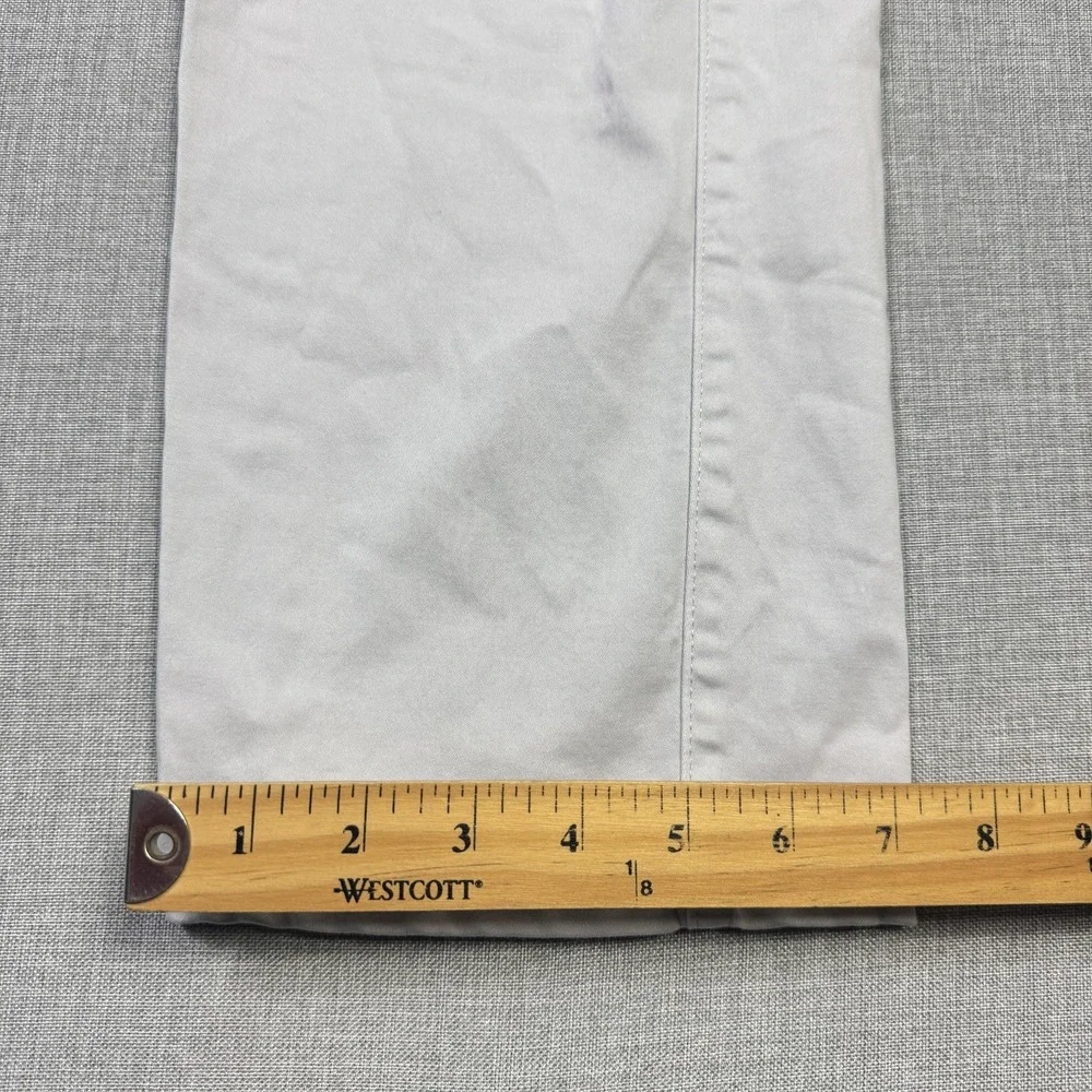Peter Millar Pants Mens 38x29 Gray Chino Cotton Modal Spandex Pockets Flat Front